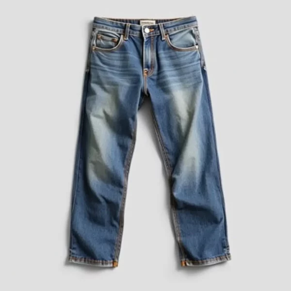 Relaxed Fit Light Wash Jeans